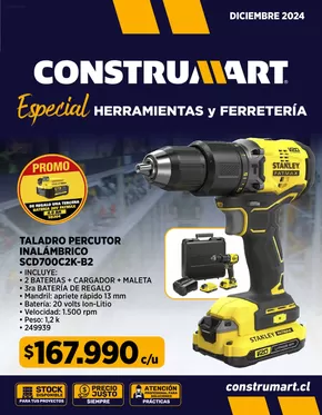 Catálogo Construmart en Arica | Catálogo - Construmart. | 2024-12-23T00:00:00-03:00 - 2024-12-31T23:59:00-03:00