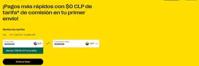 Catálogo Western Union en Valparaíso | Pagos más rápidos​ con $0 CLP de tarifa! | 2025-01-13T00:00:00-03:00 - 2025-02-01T23:59:00-03:00