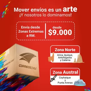 Catálogo Correo Chile | Mover envios es un arte! Desde $9.00. | 2025-01-13T00:00:00-03:00 - 2025-01-30T23:59:00-03:00